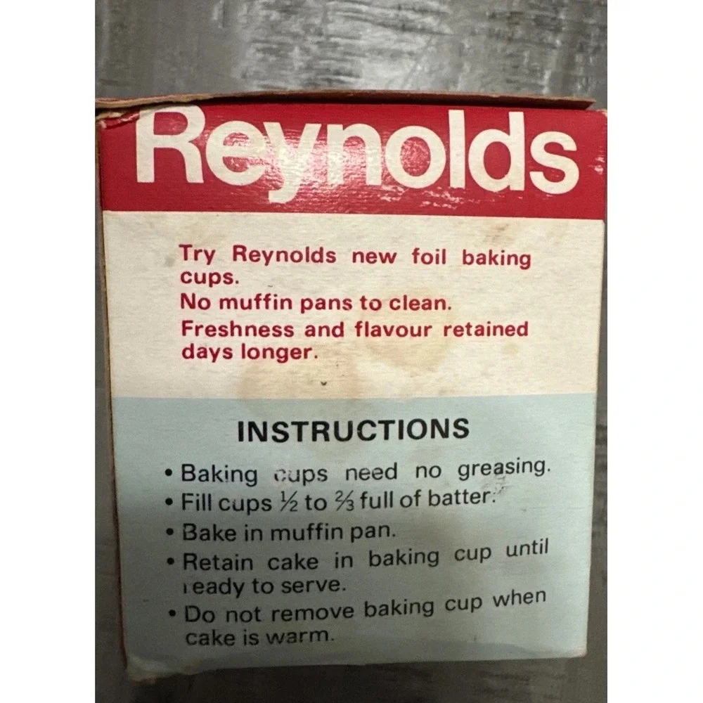 Vintage 80s Reynolds Baking Cups Rainbow Color Made in Canada Set Of Three Boxes